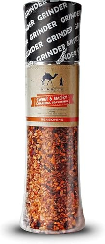 Silk Route Spice Company Molinillo De Dulce y ahumado de Chargrilled condimento 245 g / 8,6 oz