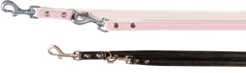 Trixie Fashion V-Leine, M: 2,00 m/13 mm, rosa/weiß