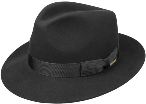 Stetson Penn Sombrero Bogart Fedora Fieltro de Pelo Hecho en UE Unisex Todo el ano
