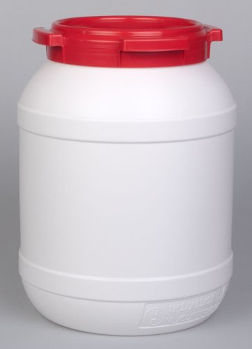 26 Litre 7026 Plastic Waterproof Airtight Watertight Storage Keg Drum Barrel - UN Approved Open Top Wide Mouth Jar - Food Liquid Oil Storage - Kayak Caving Canoeing Watersports Time Capsule