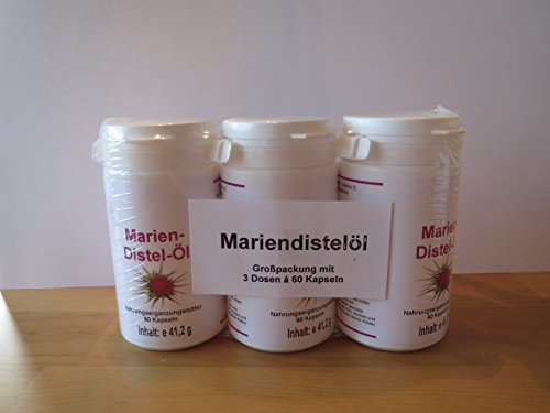Medicura Mariendistelöl 500 mg 3er-Sparpack (60 Kapseln pro Dose)