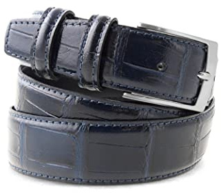 La Bottega del Calzolaio Handgefertigter Gürtel aus Krokodil Made in Italy