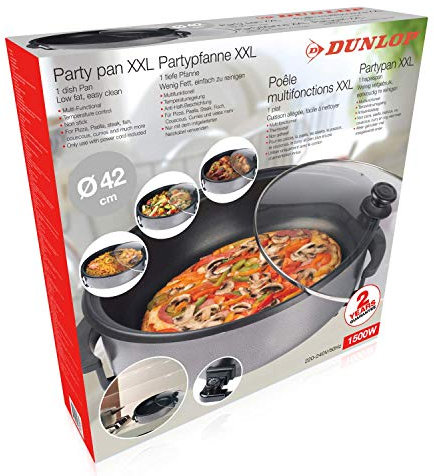 Dunlop 871125206747 Partypfanne XXL, 1500 W