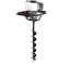 Set de taladro de tierra ahoyador de 1,9CV 1,4kW 52ccm con broca 100 mm Jardín Cierres Forestal