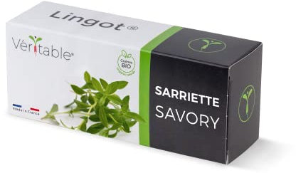 Lingot® Ajedrea Bio - Compatible con Huerto di Interior Véritable® y Exky® - Recarga Lista para Usar - Sustrato con Semillas integradas