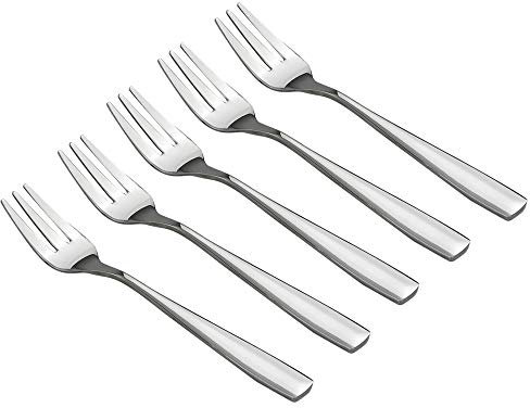 Mayish Edelstahl Teegabel Vorspeisegabel Kleine Kuchengabel Dessertgabeln, 12 Stück