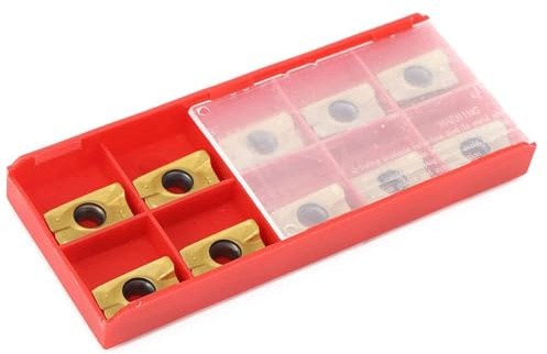 10 Pezzi Inserti Fresatura APMT1604 in Carburo di Tungsteno per Taglio Metallico Tornitura CNC 15-50HRC per Acciaio e Acciaio Inossidabile