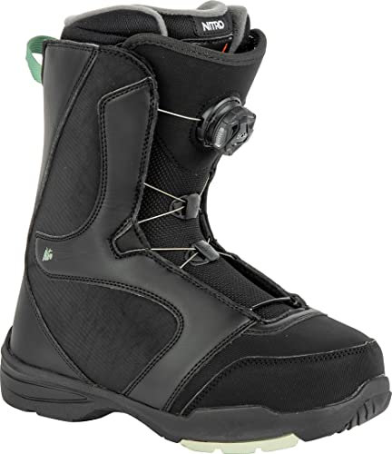Nitro Damen Flora Boa Snowboardstiefel, Black-Mint, MP 24.5 // EU 38 // US WMN 7