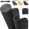 Sekey Frangivista Balcone in PVC, Frangivento da Esterno, con Fascette, Copri Ringhiera Balcone, Recinzione Frangivista Decorativa per Giardino Balcone, 100 x 500 cm, Antracite