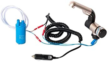 12V Miniküche Barwig Camping Automatikwasserhahn + Tauchpumpe + Netzstecker womo Caravan Reisemobil e - Technik DIY Gartenhaus (ad-ideen) …