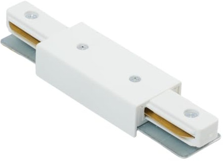 Qub Focus – Rail d’alimentation centrale monophasée – blanc – 1 phase – pour système d’éclairage sur rail – montage plafond – design discret