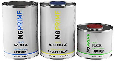 MG PRIME Pantone 2424C Green Lack Dose Set Basislack spritzfertig + 2K Klarlack matt 2,5L