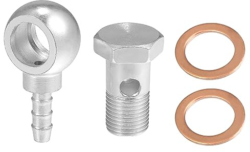 A ABSOPRO Hohlschraube M16x1,5 Banjo Bolzen Für Motorrad Bremssattel | Für Hauptbremszylinder, Unterlegscheiben ID16mm, Maße 38x25x22mm, Anwendungen: Bremssystem, Kraftstoff, Motor