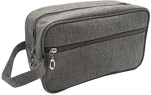 10 Pcs Toilettentasche für Männer - Wasserdichte Kulturbeutel - Kompakte Toilettentasche für Reisen Perfekt für Geschäftsurlaub, Kosmetiktasche mit tragbarem Griff