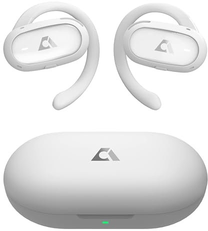 Ankbit E35 Open Ear Kopfhörer Bluetooth 5.3, Kabellose Ohrhörer mit 2-Dynamischen 16,5mm Audiotreibern, ENC Anruf Noise Cancelling, IPX5 Sport Earbuds mit Mikrofon für Laufen/Radfahren, 60H Spielzeit