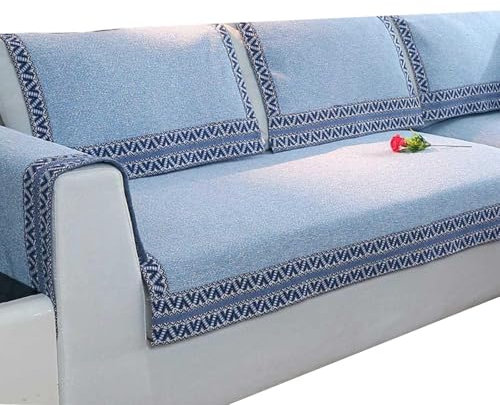 HLTQL Sofabezug 1 2 3 4 Sitzer Sofaschoner rutschfest Couchbezug L Form Waschbarer Dekor Perim Sofa Decken Sofaschutz Katze Hund Decke Doppelseitiger Gesteppter,#12-70x90cm