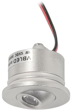 VBLED® 1W LED Mini Einbauspot - FOCOS Minispot Mini Strahler - 12V DC - IP20-3000K - Schwenkbar - Silber