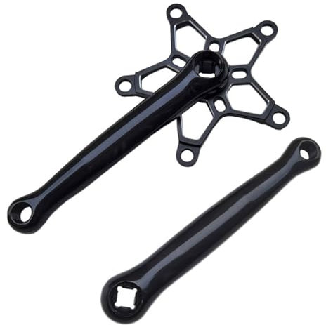 arenmi Fahrradpedal-Kurbelarm, Ersatz für Mountainbike, Rennrad, Kurbelarm, Aluminiumlegierung, 170 mm, Kurbelgarnitur