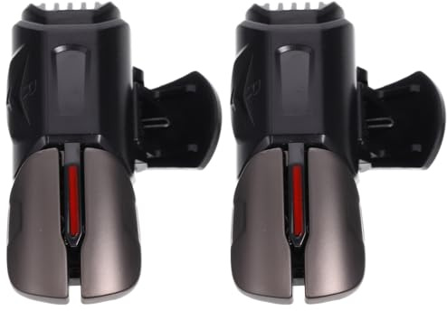 SHINEOFI Game Trigger Gamepad 1 Pair Black Metal Abs Controller Trigger