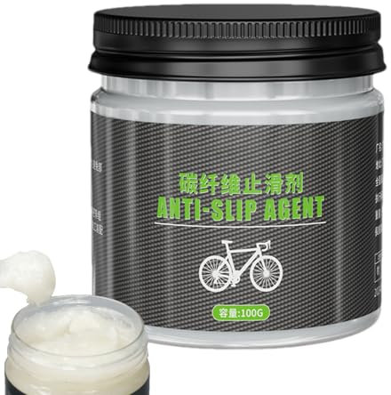 Carbonfaser-Fahrradschmiermittel – Anti-Rutsch-Paste Für Carbonteile Am Bike | Montagepaste Für Sattelstützen & Lenker | Carbonfett Für Mountainbike-Rahmenbau | 100 G Paste Für Präzise Montagearbeiten