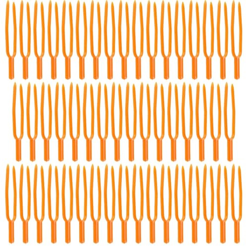 Fuerza De Plantación De Fresas - 50 Piezas DIG FORK | 65 Mm Garden Plant Support Support Farming Securing Fixer | Soporte De Tallo Reutilizable Duradero Para Entrenamiento De Jardinería Kit De Herrami