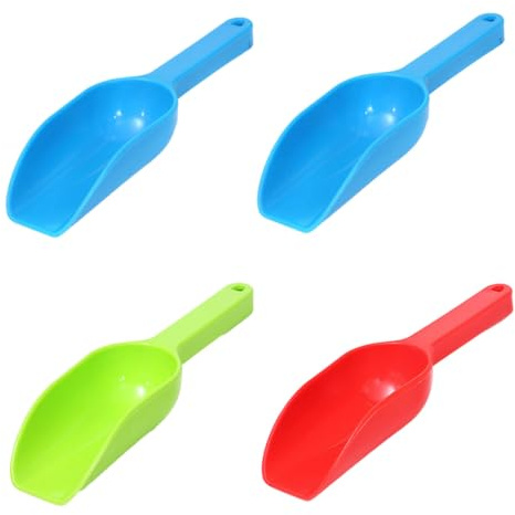 SUPVOX 4 pièces Pelle de Plage Garçon Fille Plastique Couleur Aléatoire Sable Plat pour Bac Sable Pelle Ludique pour Garçon Fille Accessoire de Plage et Jeux Extérieur Couleur Aléatoire