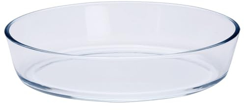 DOITOOL Plat de Cuisson Oval Verre Borosilicate Résistant Chaleur pour Four et Micro-ondes Plateau de Cuisson Réutilisable pour Gâteaux Pizzas et Pains