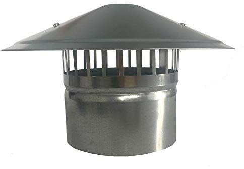 Pratico comignolo in Acciaio Inossidabile, Tappo di Ventilazione Rotondo Impermeabile, Copertura Antipioggia, Tappo terminale di Protezione, comignolo Multiuso.