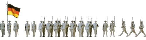 Preiser 1/120 TH – pr75102 – Modelleisenbahnen – 25 Soldaten zum überstreichen – DDR