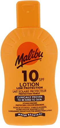 Malibu Sonnenschutzlotion, mit Vitamin angereichert, LSF 10, wasserfest, 200 ml
