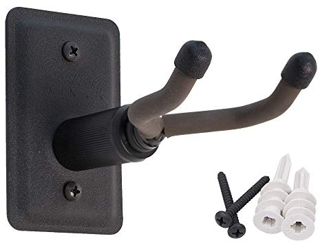 String Swing Ukulele Wall Mount Stand for Mandolin Ukele Banjo Concert Pineapple Soprano Tenor and Baritone Compatible Safety Home or Studio Accessories Without Case Black CC11UK