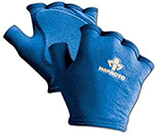 Impacto 501-00 L 50100 Anti-Impact Glove Liner with Padding, Large, Blue, Large
