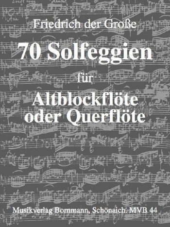 70 Solfeggien: für Altblockflöte solo (Flöte)