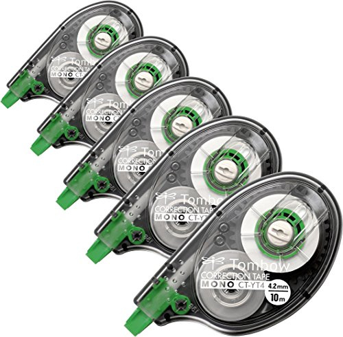 3 Stück Tombow CT-YT4 Korrekturroller, seitliches Abrollen, 4.2 mm x 10 m