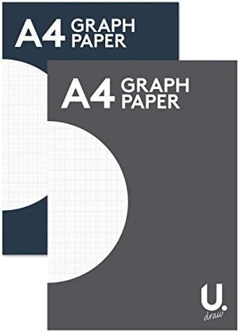 A4 Graph Paper Pad Maths 2mm Grid School Homework (2)