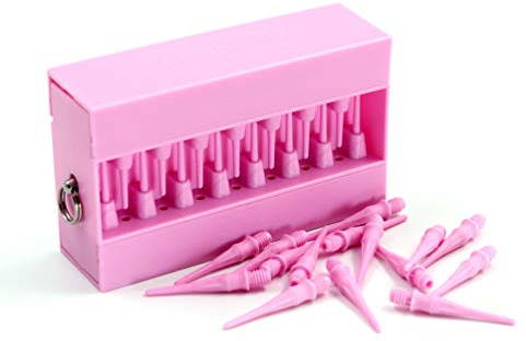 CUESOUL Touch-Point Dart Soft Tips avec étui Touch Dart, Utilisation Durable (Rose)