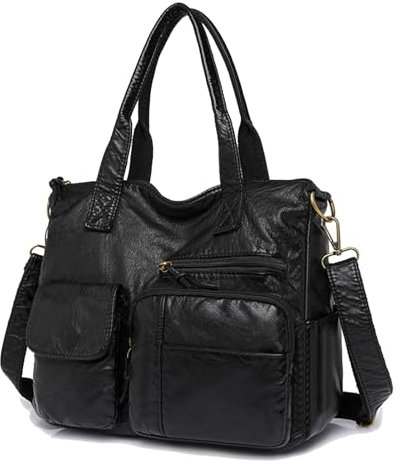 HAWILL Umhängetasche Damen Kleine Crossbody Bag Damen Breiter Gurt Handytasche zum Umhängen Mittelgroß Tragetasche Moderne Taschen für Reisen/Einkaufen/Party