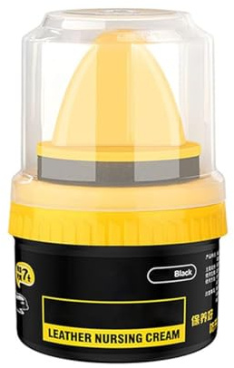 GUSHE Leather Repair Cream Liquid Shoe Polish, Shoe Polish for Leather, Leather Repair Cream, Shoe Cream with Sponge Applicator, Leather Cream Shoe Polish, Intensive Leather Care and Nourishing