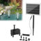 UISEBRT Fontana solare da 2 W, pompa solare per laghetto con pannello solare, fontana per giardino, stagno, bagno per uccelli, 2 W