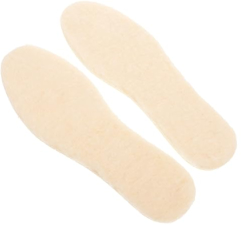 COLLBATH 1paar Fluffy Warm Insoles Für Männer Und Frauen Atmungsaktive Schaumstoffsohlen Für Kalte Wintertage Schweißabsorbierend Und Individuell Zuschneidbar Cremefarben