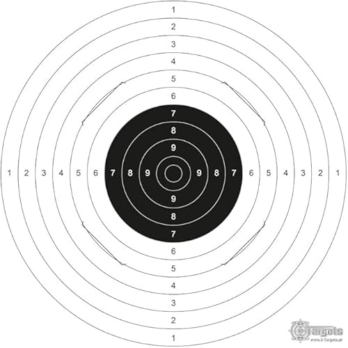 X-Targets Zielscheiben Standard Target XLS 55x52 cm weiß geschlitzt auf 250 g/m² Karton für Einsteckscheiben 26x26 cm Sportschießen Training Schießstand Zubehör Zielscheibe Papier Scheiben