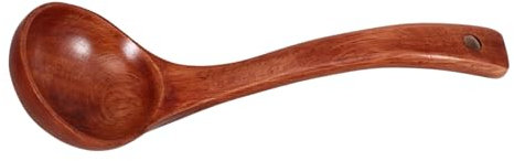 TOPPERFUN Cuchara De Madera Mango Cucharón Para Sopa De Cocina Para Servir Sopas Calientes Ollas