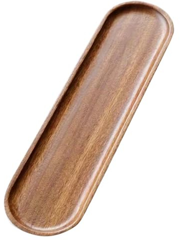 Bandeja de Madera - Tabla Larga - Fuente de Madera para Servir | para Aperitivos Frutas Charcuterie Queso Sushi Celebraciones Bodas