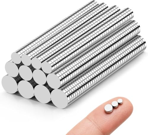 Delaga 660 Stück Magnete Stark, 3 Verschiedene Größen Mini Magnete | Kleine Magnete für Magnettafel, Kühlschrank, Whiteboard, Büro, 3D Druck, DIY Handwerk