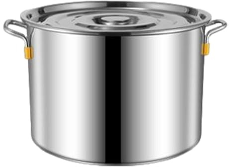 Pentola Per Zuppa Di Pesce, Pentola In Acciaio Inossidabile, Pentola Per Zuppa Con Coperchio, Casseruola | Pentola Per Famiglie | Finitura A Specchio | Pentola, Pentola Per Catering(24 * 18CM)