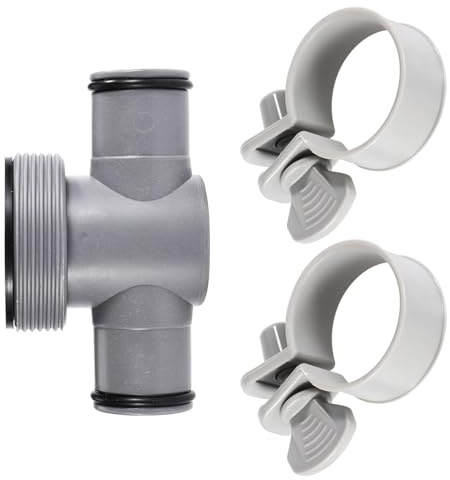 Connecteur de joint en T pour tuyau de de 1, 5 à 1, 25 pouces avec joints toriques et colliers de serrage pour pompes à filtre à, accessoires de remplacement, adaptateur de tuyau de