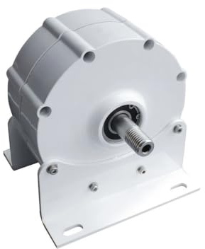 Kit alternateur voiture Turbina eólica de baja velocidad, generador imán permanente sin engranajes trifásico 1500W, viento y agua(Generator with base,12V)