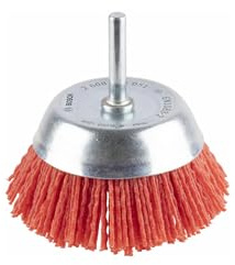 Bosch 1x PRO Multi Material clean Topfbürste, 75 x 1 mm, gerader Schaft | für Stahl, Nichteisenmetalle, Ø 75 mm, Professional Zubehör Bohrmaschine, Schrauber, Schlagbohrer