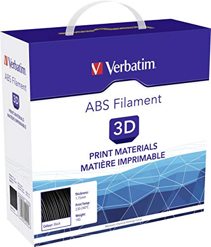 Verbatim ABS-Filament, 2, 85 mm, 1 kg, Acrylnitril-Butadien-Styrol, Haspel, Schwarz