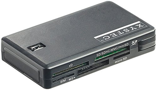 Xystec SIM Kartenleser: Smart-, SIM- und Multi-Card-Reader mit 7 Slots, USB 2.0, Plug & Play (Card Plug and Play, Multi Kartenlesegerät, Leser)